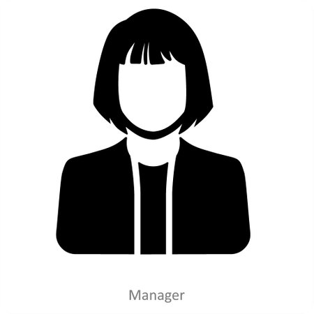 Manager and profession icon conceptのイラスト素材