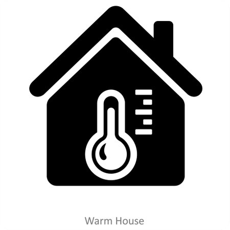 Warm House and home icon conceptのイラスト素材