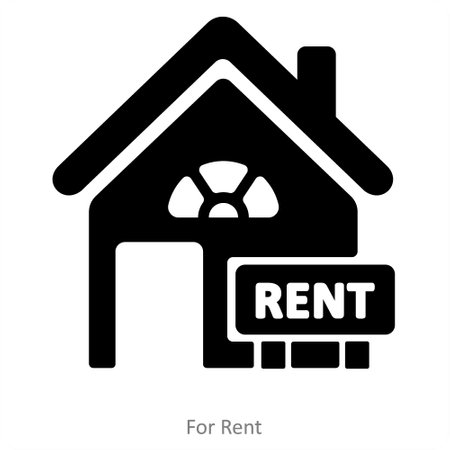 For Rent and home icon conceptのイラスト素材