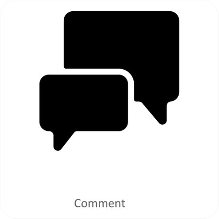 commentのイラスト素材