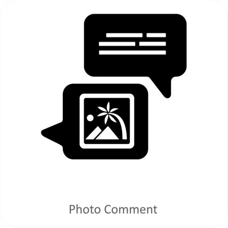 photo commentのイラスト素材