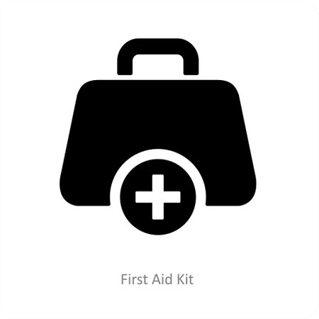 first aid kit icon conceptのイラスト素材