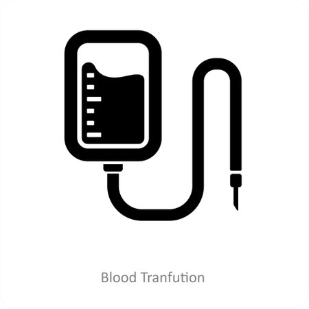 blood transfusion and icon conceptのイラスト素材