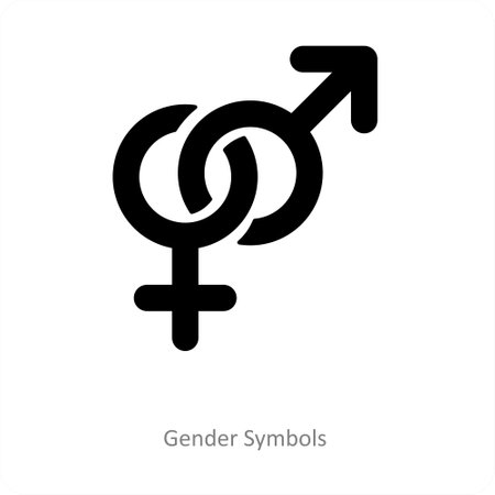 gender symbol and sign icon conceptのイラスト素材