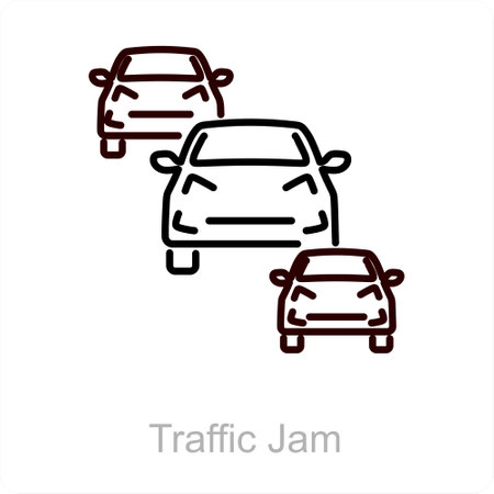 This is beautiful handcrafted pixel perfect Black Line Car iconのイラスト素材