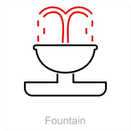 This is beautiful handcrafted pixel perfect Red and Black Line Business iconのイラスト素材