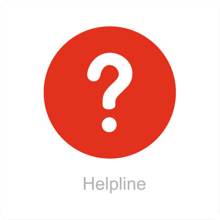 This is beautiful handcrafted pixel perfect Red and Black Filled Customer Support iconのイラスト素材