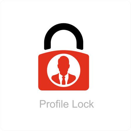 This is beautiful handcrafted pixel perfect Red and Black Filled GDPR iconのイラスト素材