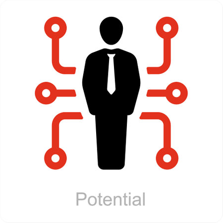 This is beautiful handcrafted pixel perfect Red and Black Filled Human Resource iconのイラスト素材