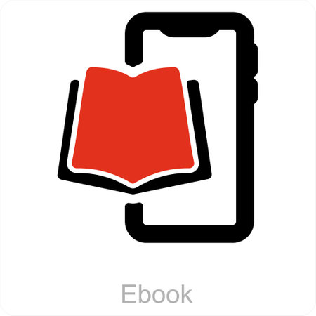 This is beautiful handcrafted pixel perfect Red and Black Filled Online Education iconのイラスト素材