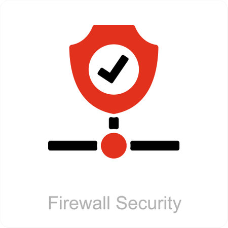 This is beautiful handcrafted pixel perfect Red and Black Filled Security icon.