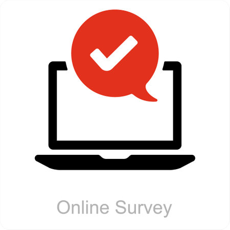 This is beautiful handcrafted pixel perfect Red and Black Filled Survey & rating icon.のイラスト素材