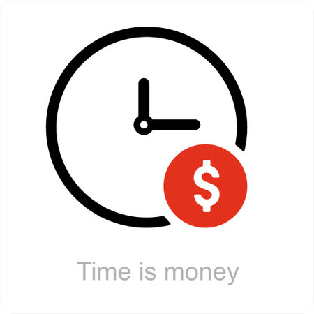 Time Is Money icon concept