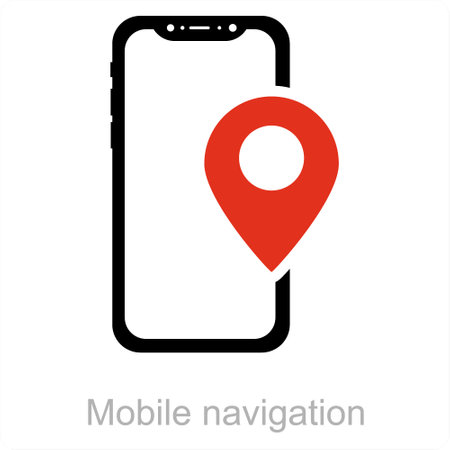 Mobile Navigationのイラスト素材