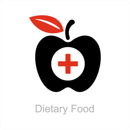 dietary food and diet icon conceptのイラスト素材