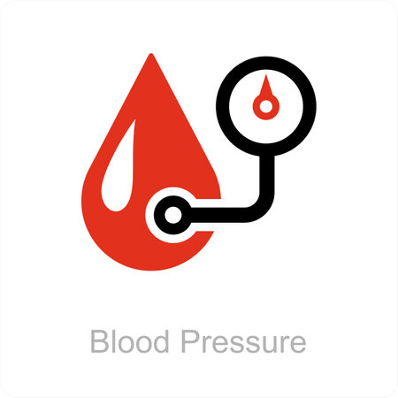 blood pressure and care icon conceptのイラスト素材