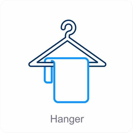 Hanger and clothes icon conceptのイラスト素材