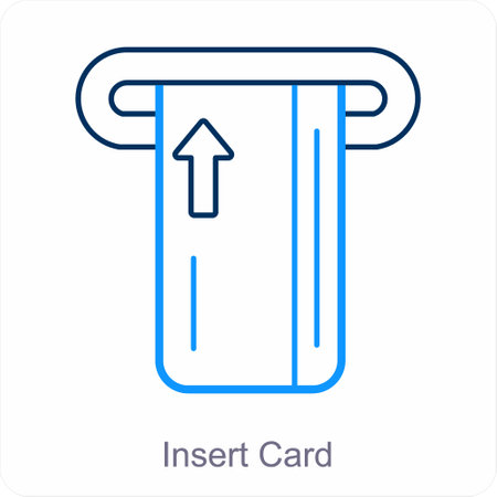 Insert Card and atm icon conceptのイラスト素材