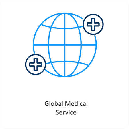 global medical serviceのイラスト素材