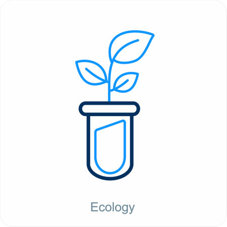 This is beautiful handcrafted pixel perfect Black and Blue Line Science and Experiment iconのイラスト素材