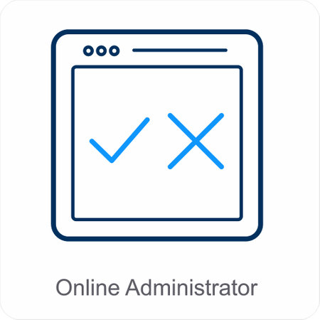Online Adminsitratorのイラスト素材