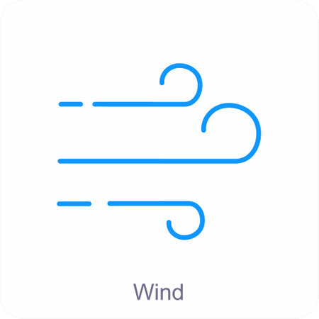 Wind and air icon conceptのイラスト素材