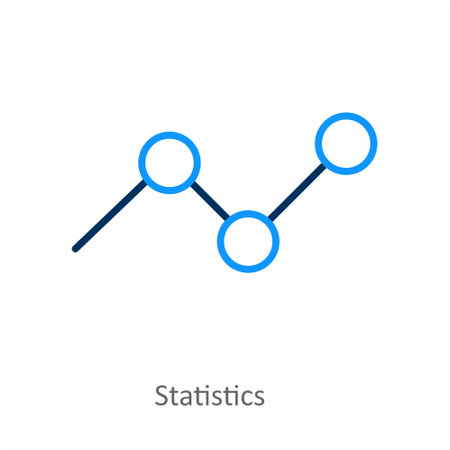Statistics and chart icon conceptのイラスト素材