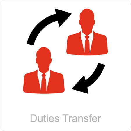 Duties Transferのイラスト素材