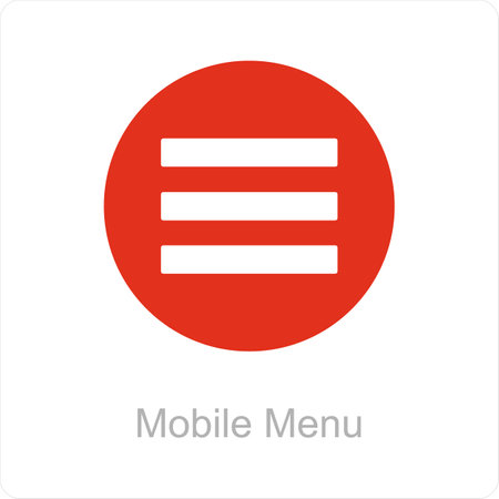 Mobile Menuのイラスト素材