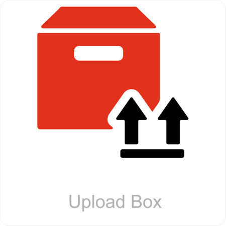 Upload boxのイラスト素材