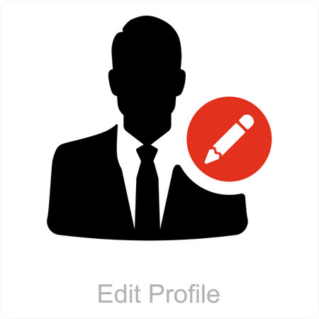 edit profileのイラスト素材