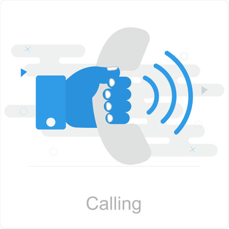 Callingのイラスト素材