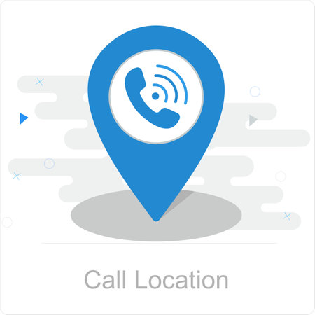 Call Locationのイラスト素材