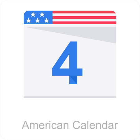 American Calendarのイラスト素材