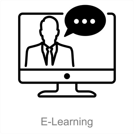 E-Learningのイラスト素材