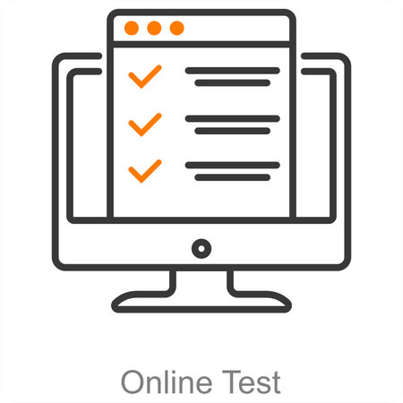 Online Testのイラスト素材