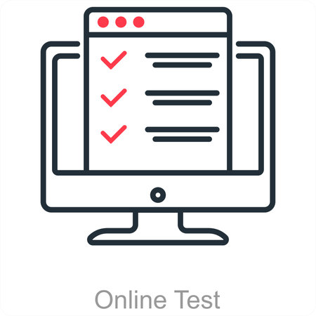 Online Testのイラスト素材