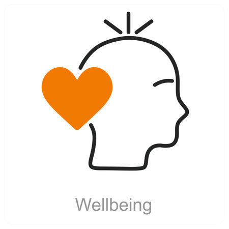 This is beautiful handcrafted pixel perfect Duo line Black and Orange Wellness iconのイラスト素材