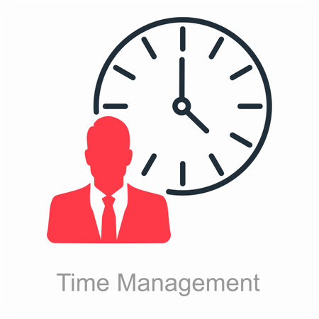 This is beautiful handcrafted pixel perfect Duo line Black and red Soft Skills iconのイラスト素材