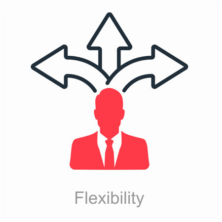 This is beautiful handcrafted pixel perfect Duo line Black and red Soft Skills iconのイラスト素材