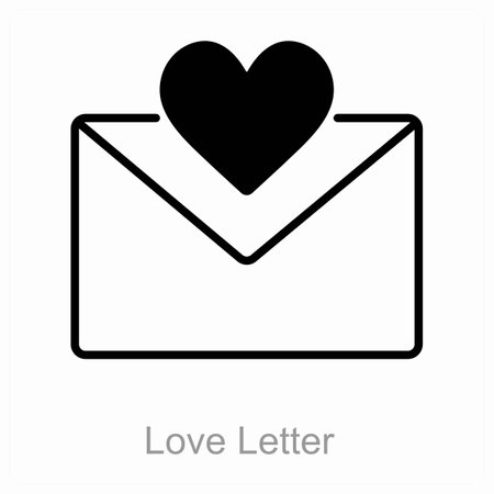 This is beautiful handcrafted pixel perfect Duo line Black Love and Romance iconのイラスト素材