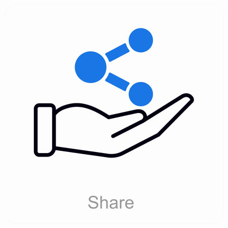 This is beautiful handcrafted pixel perfect Duo line Black and blue Social media iconのイラスト素材