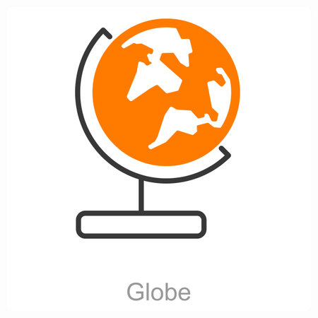 This is beautiful handcrafted pixel perfect Duo Line Black and Orange Business & office iconのイラスト素材