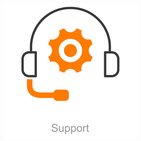 This is beautiful handcrafted pixel perfect Duo Line Black and Orange Business & office icon