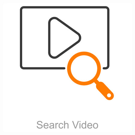 This is beautiful handcrafted pixel perfect duo line black and orange seo iconのイラスト素材