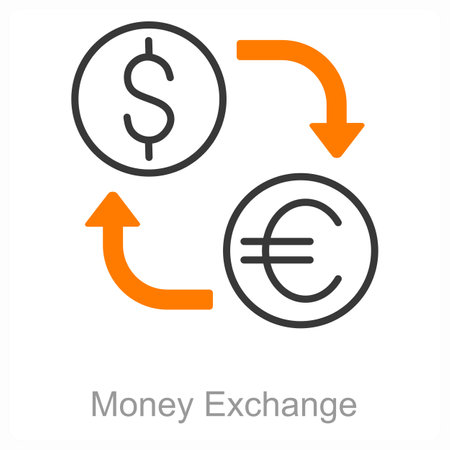 This is beautiful handcrafted pixel perfect duo line black and orange shopping iconのイラスト素材