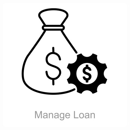 This is beautiful handcrafted pixel perfect duo line black banking iconのイラスト素材