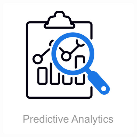 This is beautiful handcrafted pixel perfect duo line black and blue industrial iconsのイラスト素材