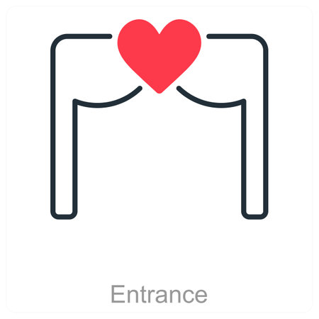 This is beautiful handcrafted pixel perfect duo line black and red Party and Celebration iconのイラスト素材