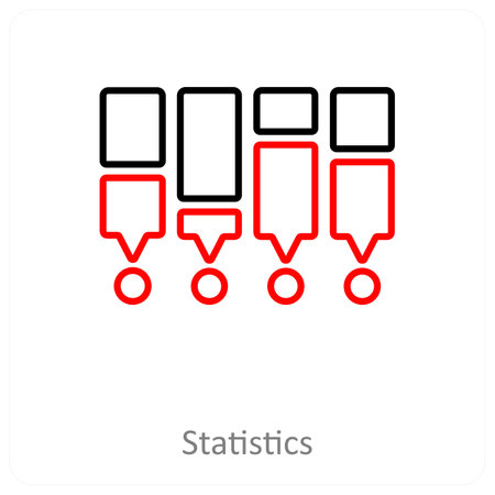 This is beautiful handcrafted pixel perfect red and black line Big Data iconのイラスト素材